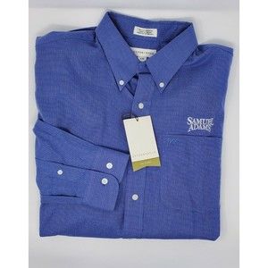 CUTTER & BUCK NWT BUTTON DOWN SAMUEL ADAMS BREWERY BEER MENS LARGE